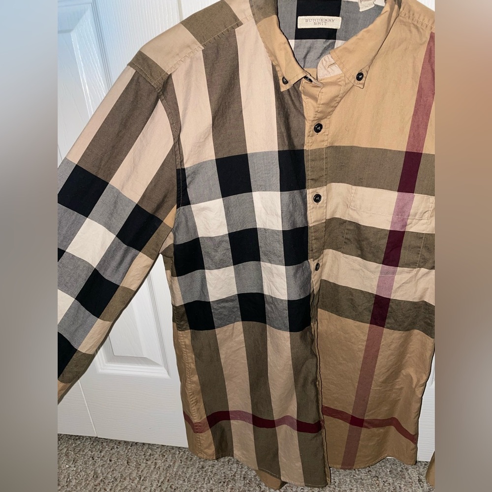 Burberry Multicolor Check Dress Shirt